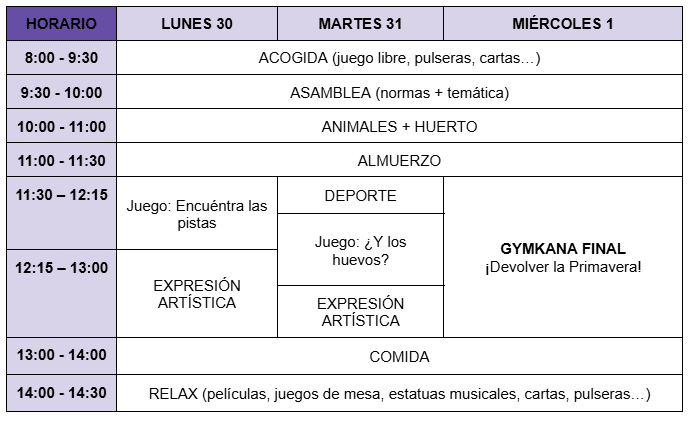 HorarioGranjaEscuela