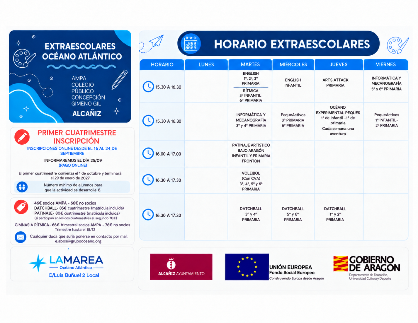 1.º CUATRIMESTRE – CEIP CONCEPCIÓN GIMENO GIL 26/27
